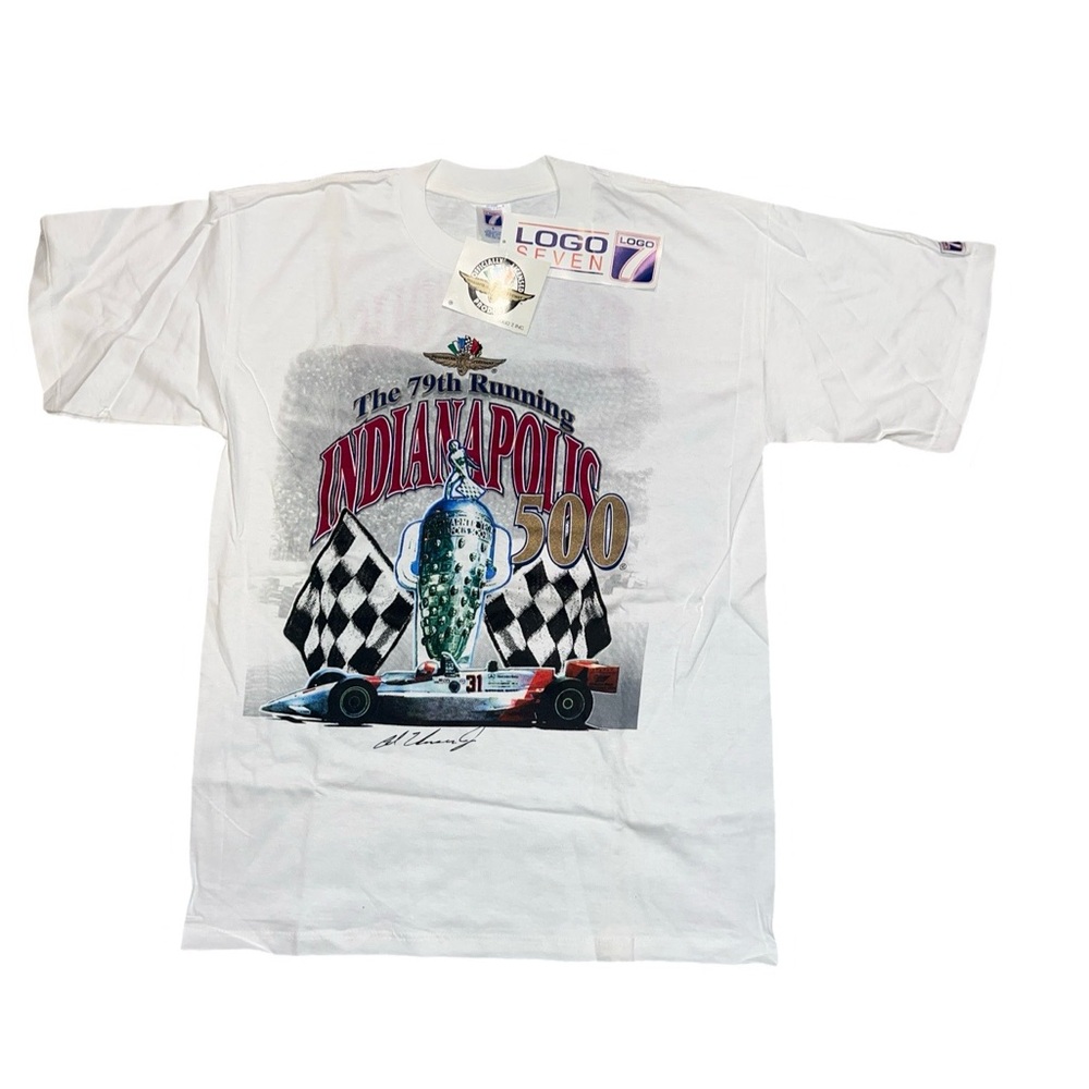 NWT 79th Indy 500 Tee Size Large 1994 Winner Al Unser, Jr.